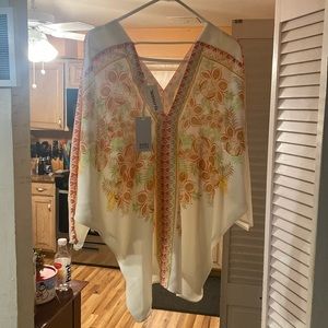 Rise and Olive flowy top